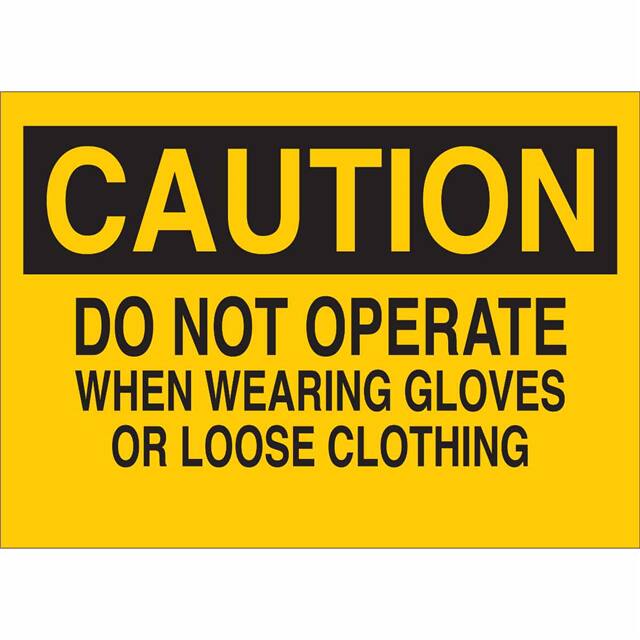 47058 MACHINE & OPERATIONAL SIGN