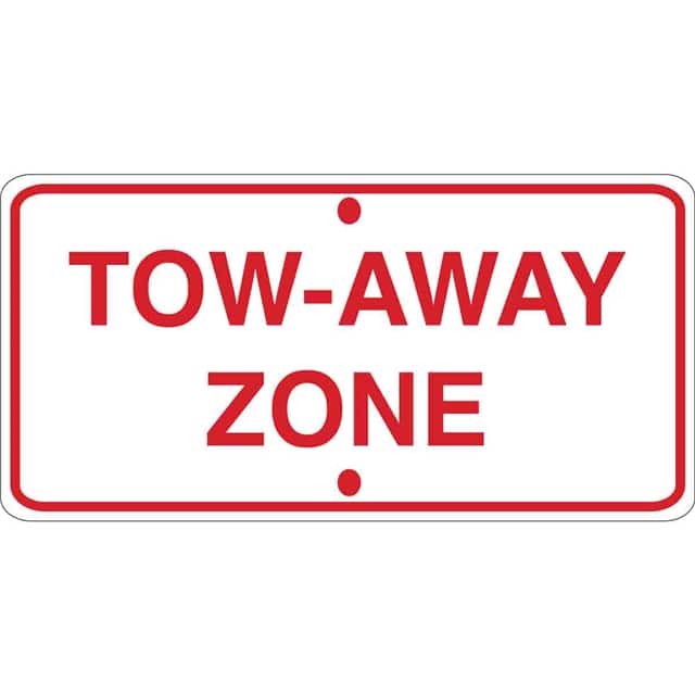 94123 B959 6X12 RED/WHT TRAFFIC TOW AW