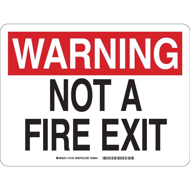 13155 B450 SAFETY SIGNS BLK/RED/WHT