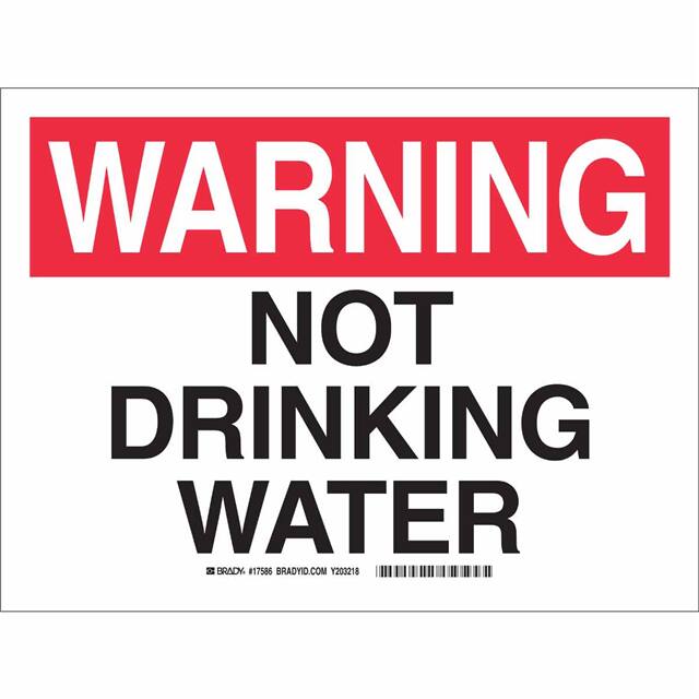 17586 B450 SAFETY SIGNS BLK/RED/WHT