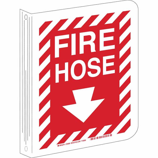 70999 B450, 12.5X9", L-SIGN, FIRE HOSE