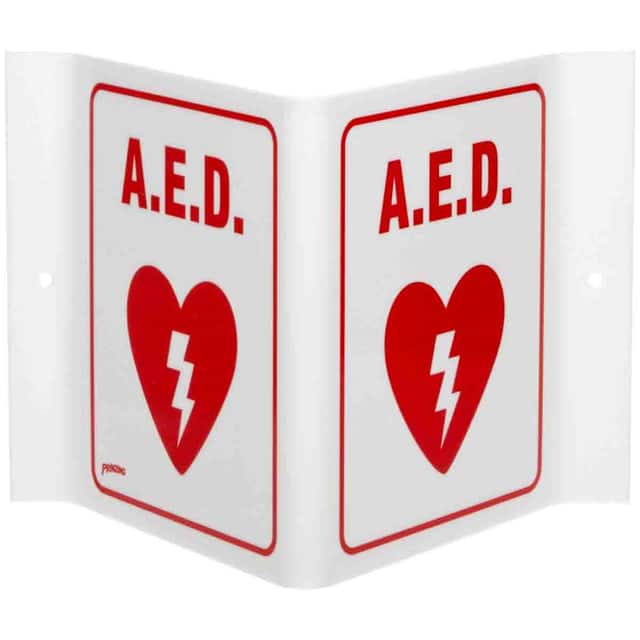 V1AE01A PRINZING V SIGN A.E.D. W/ DESIGN