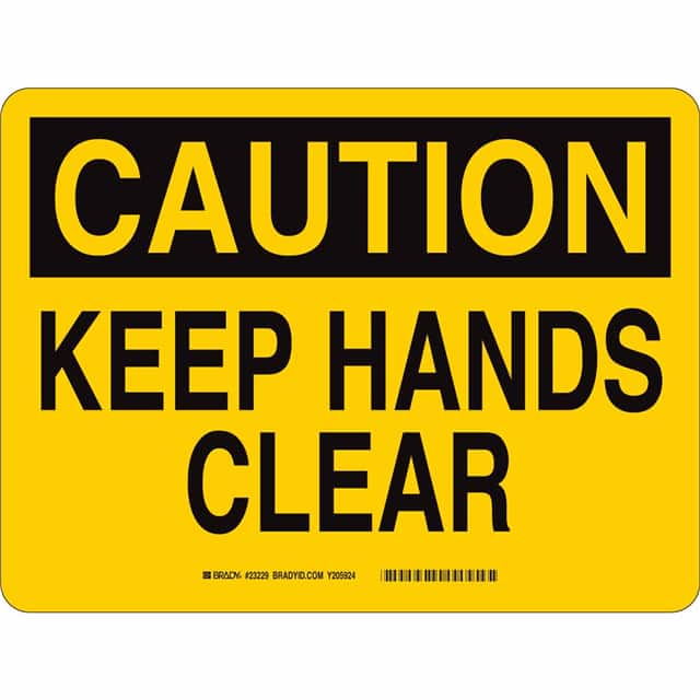 23229 B450 SAFETY SIGNS BLK/YEL