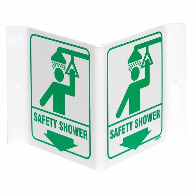 49043 B450,12.5X18" HI VIS V-SIGN,SAFE