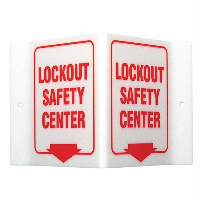 V1LS01A PRINZING V SIGN LOCKOUT SAFETY C