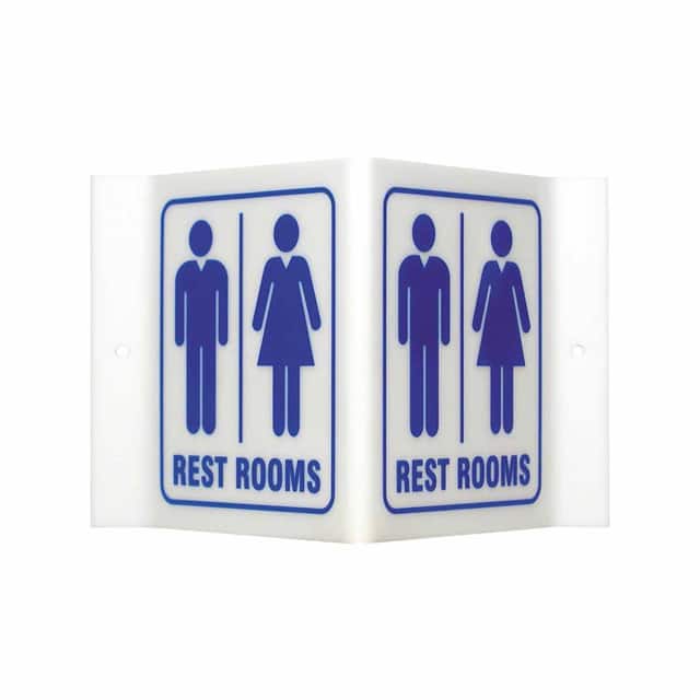 V1RR02A PRINZING V SIGN REST ROOMS