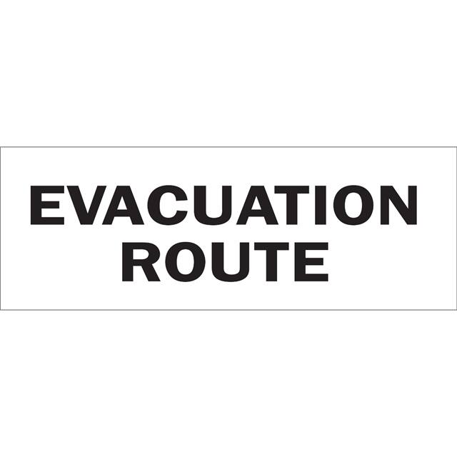 70323 B120,6.5X14,BLK/WHT,EVACUATION R