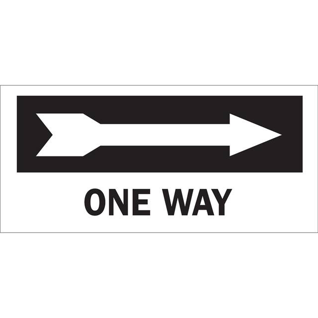 73467 B120,6.5X14,BLK/WHT,ONE WAY (RIG