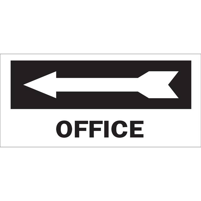 70460 B120,6.5X14,BLK/WHT,OFFICE (LEFT