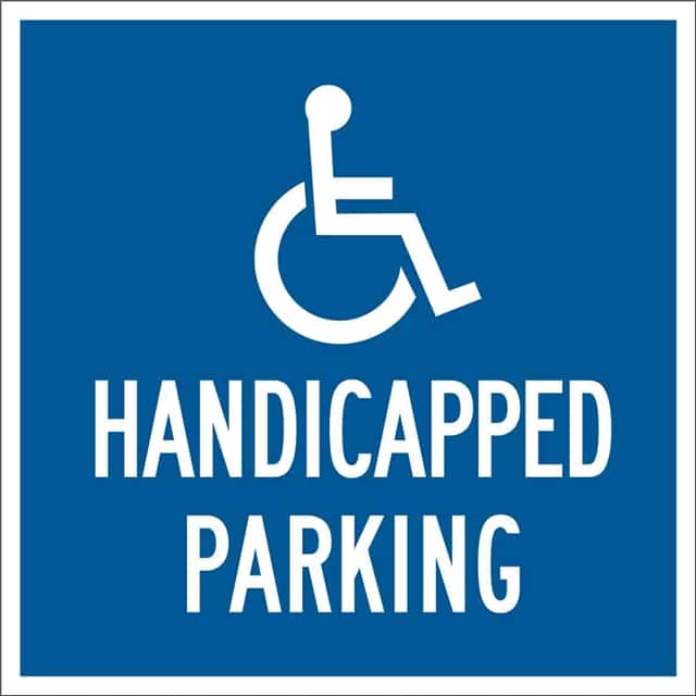 91358 HANDICAPPED SIGN HIP