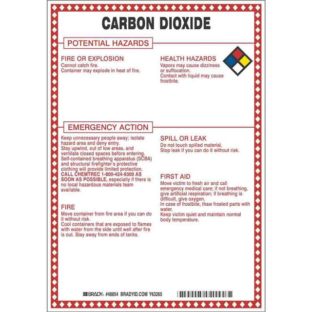 48854 HAZARDOUS MATERIAL SIGN(DOT 5800