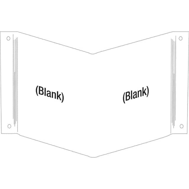 60499 B450,12X18" HIGH VIS BLANK SIGN,