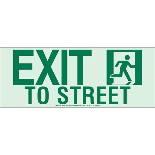81845 B552 7X18 EXIT TO STREET 10/PK U