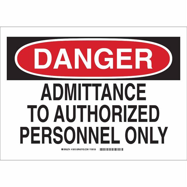 10610 B302 SAFETY SIGN 10X14 BLK/RED/W
