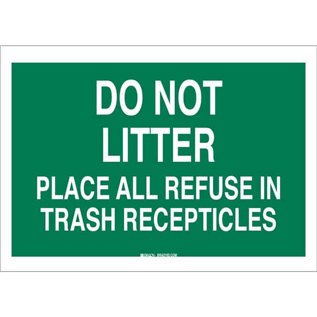 85703 B302-10X14-GW-T--DO NOT LITTER