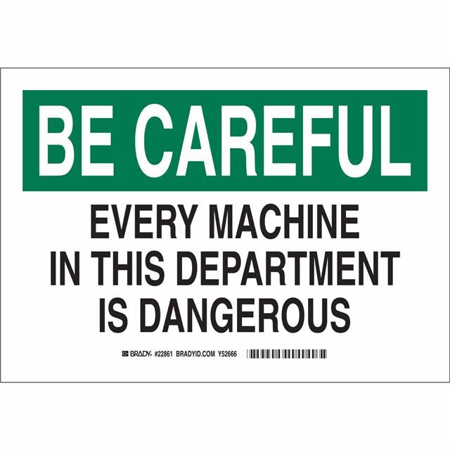 85757 MACHINE & OPERATIONAL SIGN