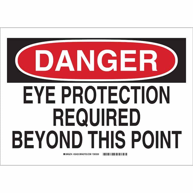 32423 B302 SAFETY SIGN 10X14 BLK/RED/W