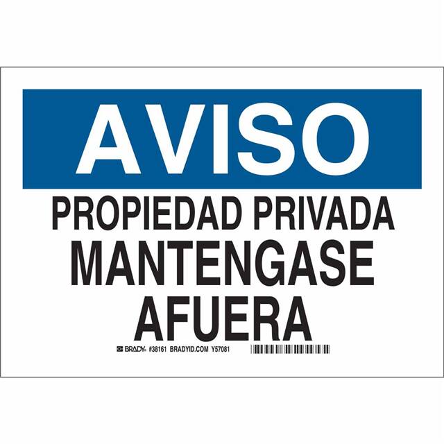 38161 B555 10X14 BLU/BLK/WHT SPANISH
