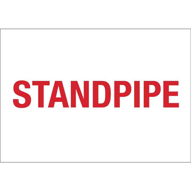 51550 B555,10H X14W, RED/WHT, STANDPIP