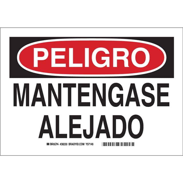 39604 SPANISH/DNGR KEEP OFF