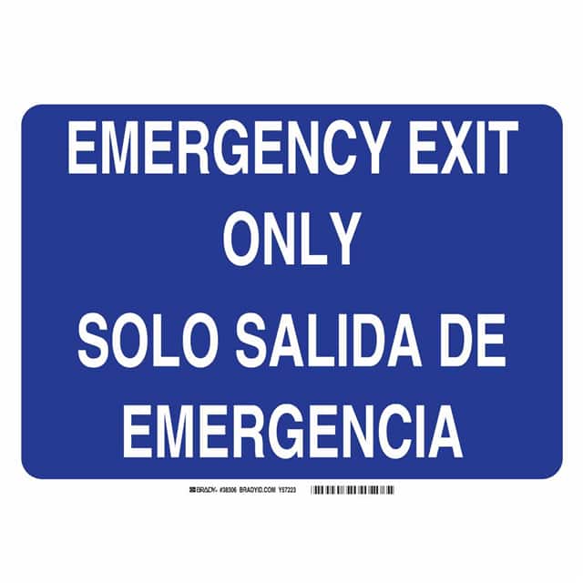38306 BILING/EMERGENCY EXIT ONLY