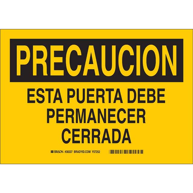 38337 B555 10X14 BLK/YEL SPANISH