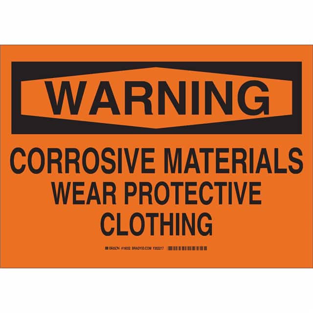 16032 B302 SAFETY SIGN 10X14 BLK/ORG