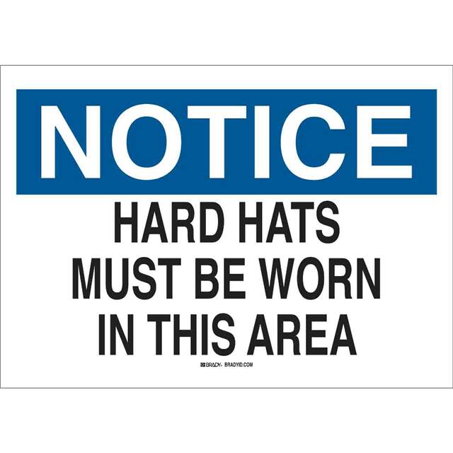 42806 B555 10X14 BLU/BLK/WHT NOTICE