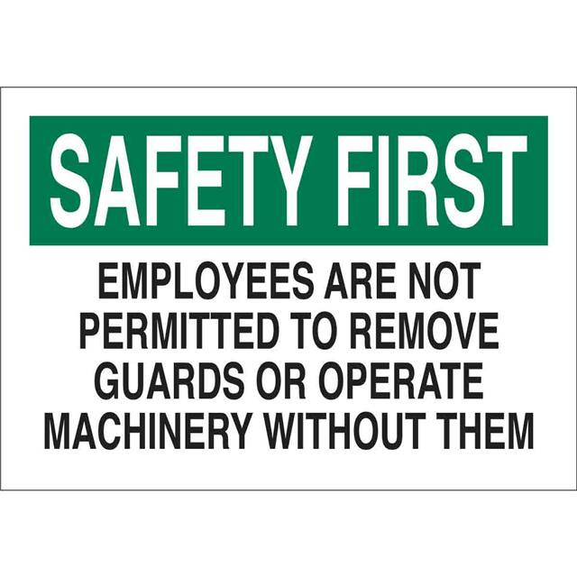88234 MACHINE & OPERATIONAL SIGN