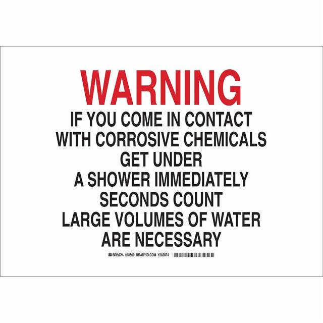 18899 B302 SAFETY SIGN 10X14 BLK/RED/W