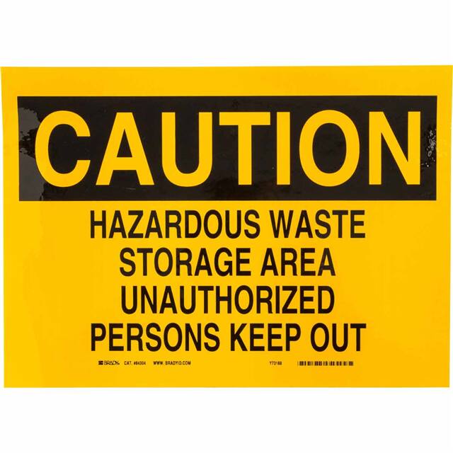 84304 B302-10X14-YK-O-CAU-HAZARDOUS WA