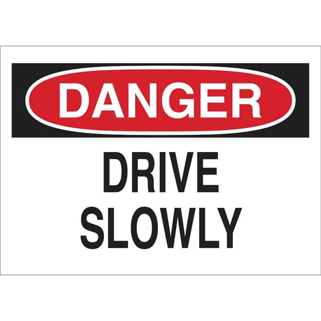 43383 B555 10X14 RED/BLK/WHT DANGER