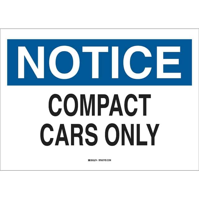 43400 B555 10X14 BLU/BLK/WHT NOTICE
