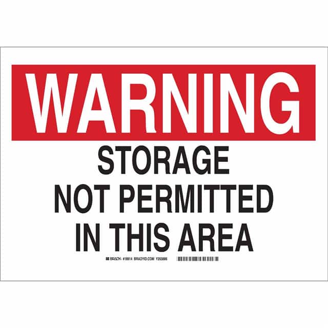18914 B302 SAFETY SIGN 10X14 BLK/RED/W