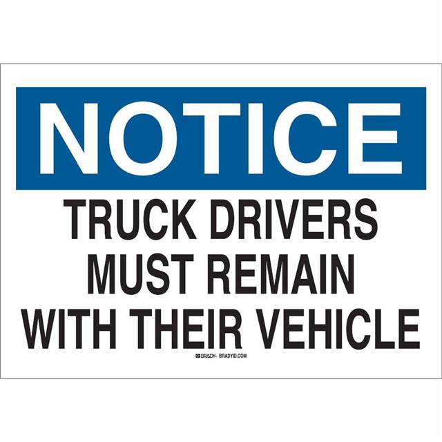43411 B555 10X14 BLU/BLK/WHT NOTICE