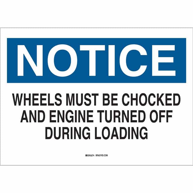 43416 B555 10X14 BLU/BLK/WHT NOTICE WH