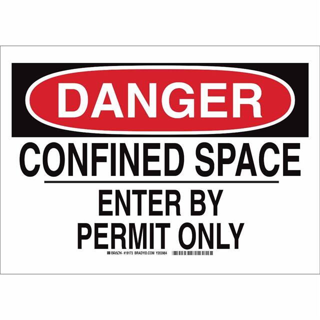 19173 B302 SAFETY SIGN 10X14 BLK/RED/W