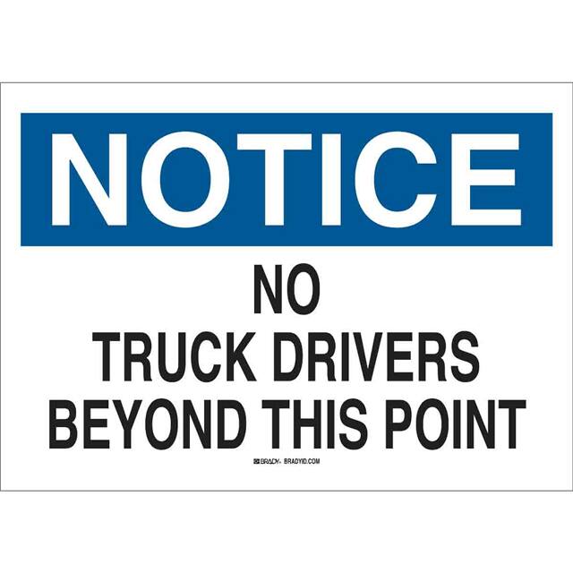 43407 B555 10X14 BLU/BLK/WHT NOTICE