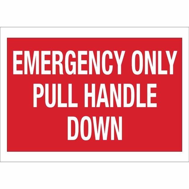 85239 B302 10X14 RED/WHT FIRE SIGN