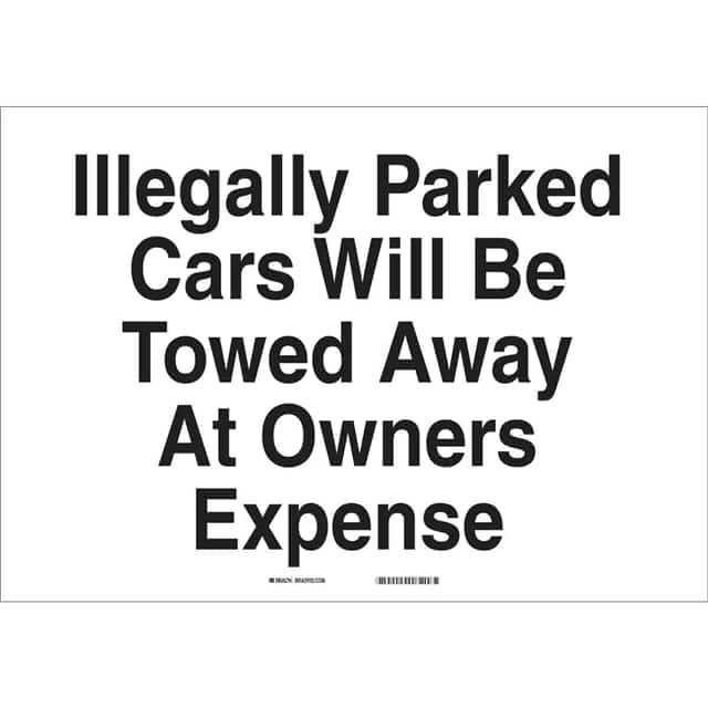 43428 B555 10X14 BLK/WHT ILLEGALLY PAR