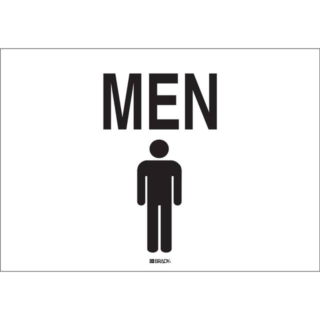 43493 B555 10X14 BLK/WHT MEN W/PICTO