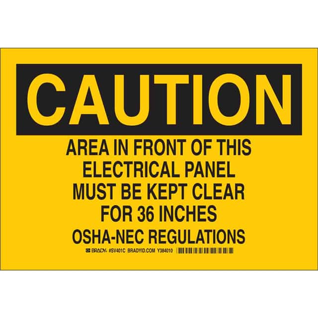 SV401C PRINZING CAUTION AREA IN FRONT O