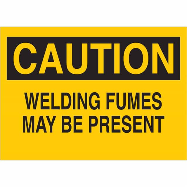 43499 B555 10X14 BLK/YEL CAUTION WELDI