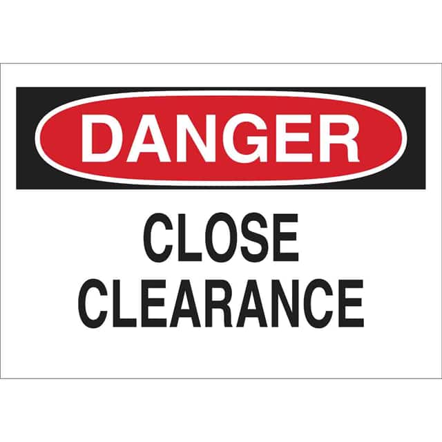42471 B555 10X14 RED/BLK/WHT DANGER