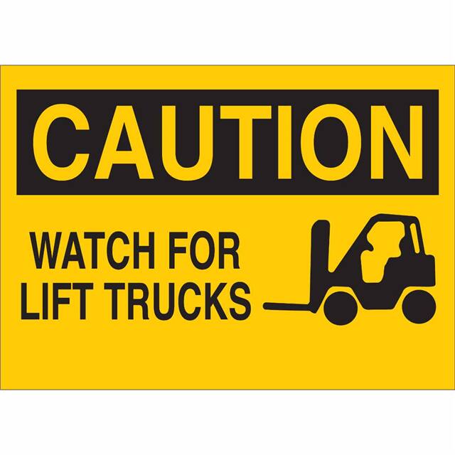 43483 B555,10X14 BLK/YEL,WATCH FOR LIF