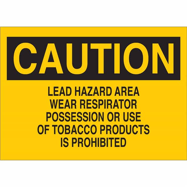 85414 B302-10X14-YK-O-CAU-LEAD HAZARD