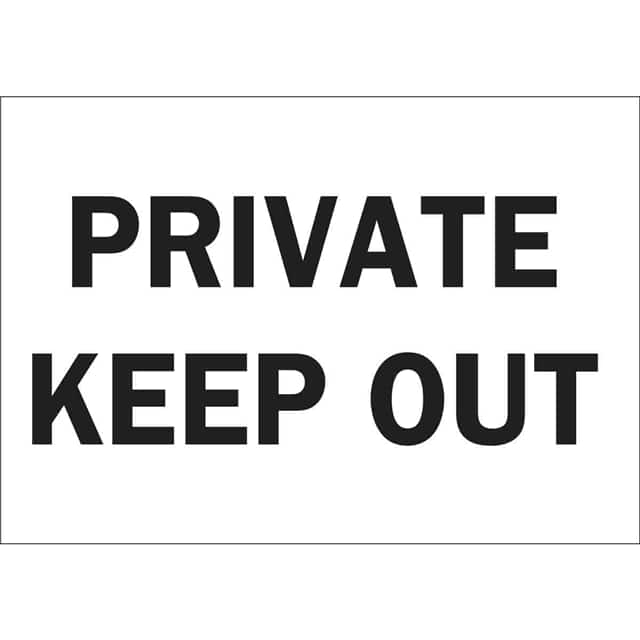69449 B120 7X10 ADMITTANCE SIGN