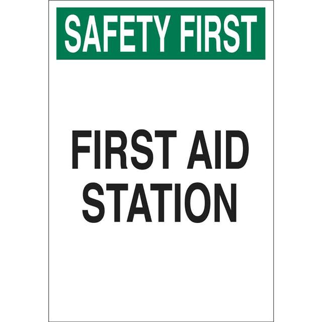 75962 B120,10X7,GRN,BLK/WHT,FIRST AID