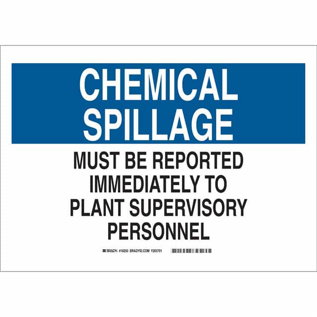 18250 B302 SAFETY SIGN 10X14 BLK/BLU/W