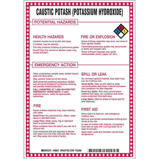 48857 B120,10X7,CAUSTIC POTASH